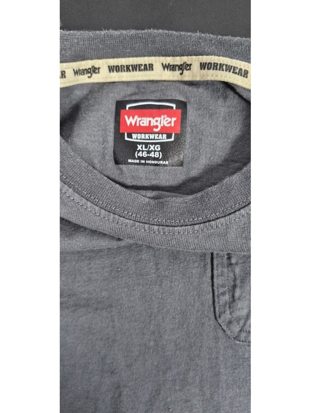 Wrangler Workwear XL Faded Gray Long Sleeve Pocket Work Shirt